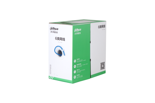 DH-PFM1920I-6U-UY 非屏蔽六类网线（UTP CAT6 PVC CM阻燃）-0.57mm-蓝色-305m