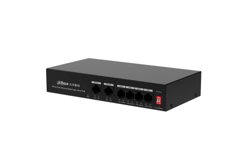 DH-PS1400C-4ET2ET-36 4口百兆电口接入2口百兆电口上行二层非管理PoE交换机