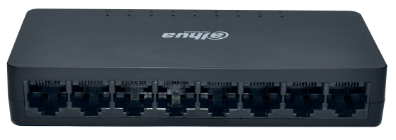 DH-S1000C-8ET-L(B) 8口百兆电口接入二层非管理塑壳交换机（黑色）