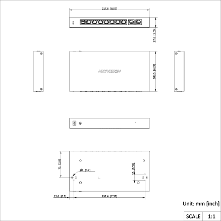 DS-3E1510SPT-60W-E(国内标配)V4 云管千兆PoE交换机（低功率）