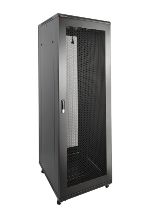 600*800*42U（mm）落地机柜，前单开网孔后双开网孔，承重500KG 600*800*42U（mm）落地机柜，前单开网孔后双开网孔，承重500KG