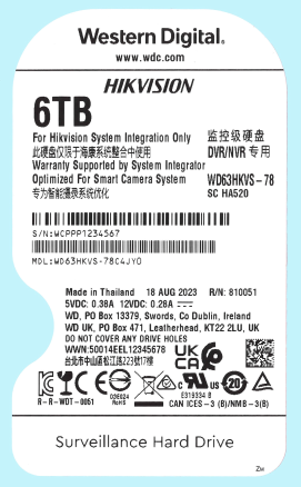 西数监控硬盘2/4/6/8T 西数监控硬盘