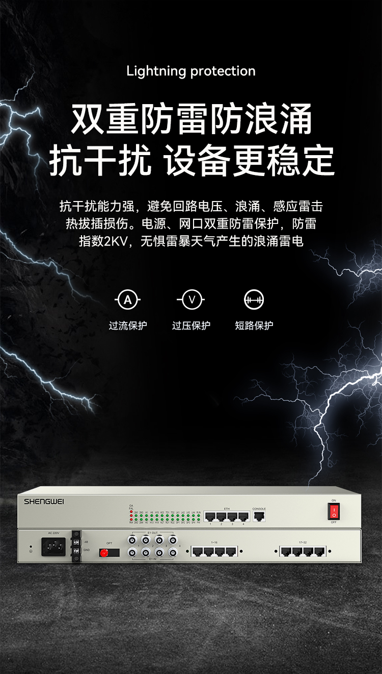 D4E20P13 综合业务电话光端机 PCM语音光端机4路E1+20路电话+4路千兆隔离网络 60KM FC单纤桌面式 一对