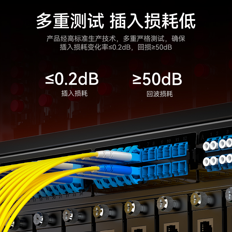 FSC-109 光纤跳线 工程电信级LC-ST单模双芯 9/125低烟无卤环保外被