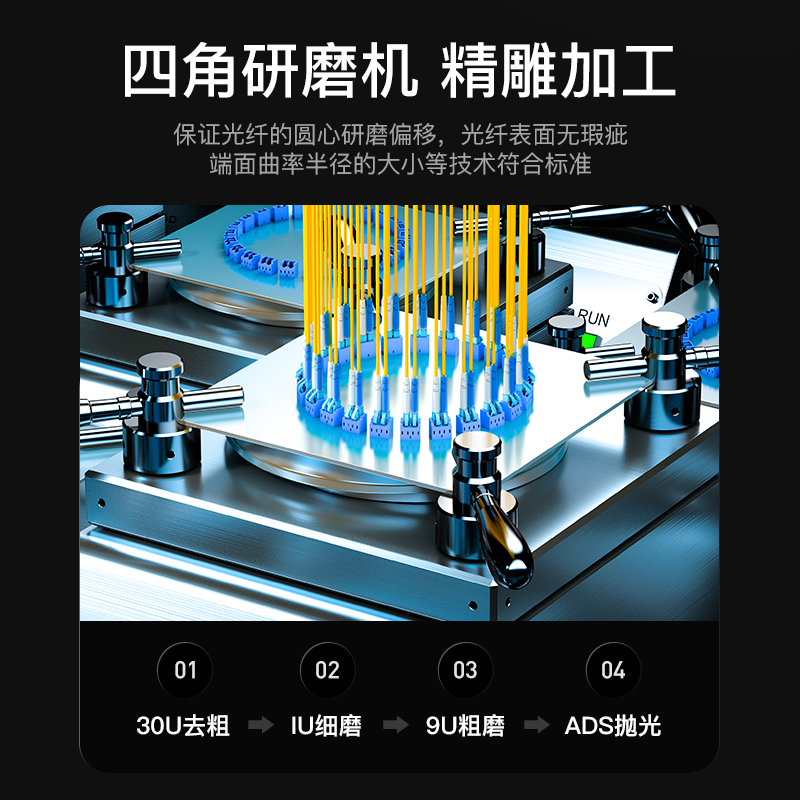 FSC-109 光纤跳线 工程电信级LC-ST单模双芯 9/125低烟无卤环保外被