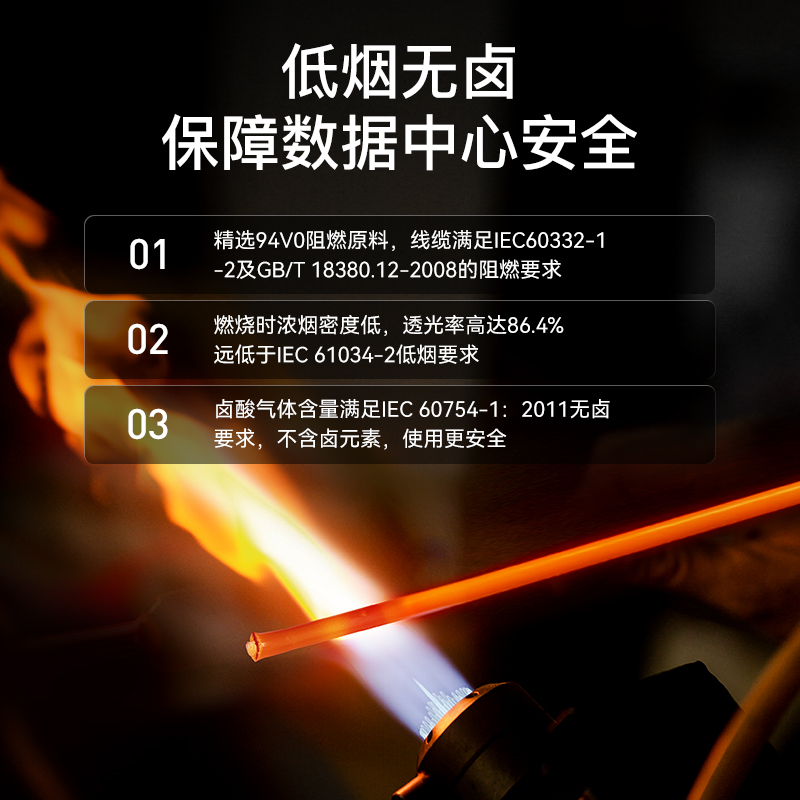 FMC-205 工程电信级光纤跳线 LC-SC多模双芯3米 62.5/125低烟无卤环保外被