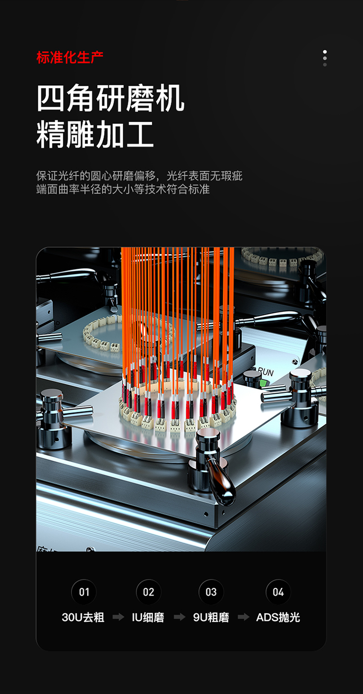 FMC-207 工程电信级光纤跳线 LC-FC多模双芯3米 62.5/125低烟无卤环保外被