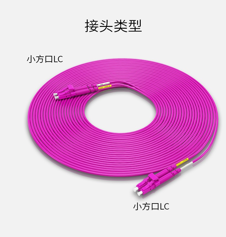 FLLO-2030 工程电信级万兆光纤跳线 LC-LC网线多模双芯OM4 网络收发器尾纤光纤连接线 3米