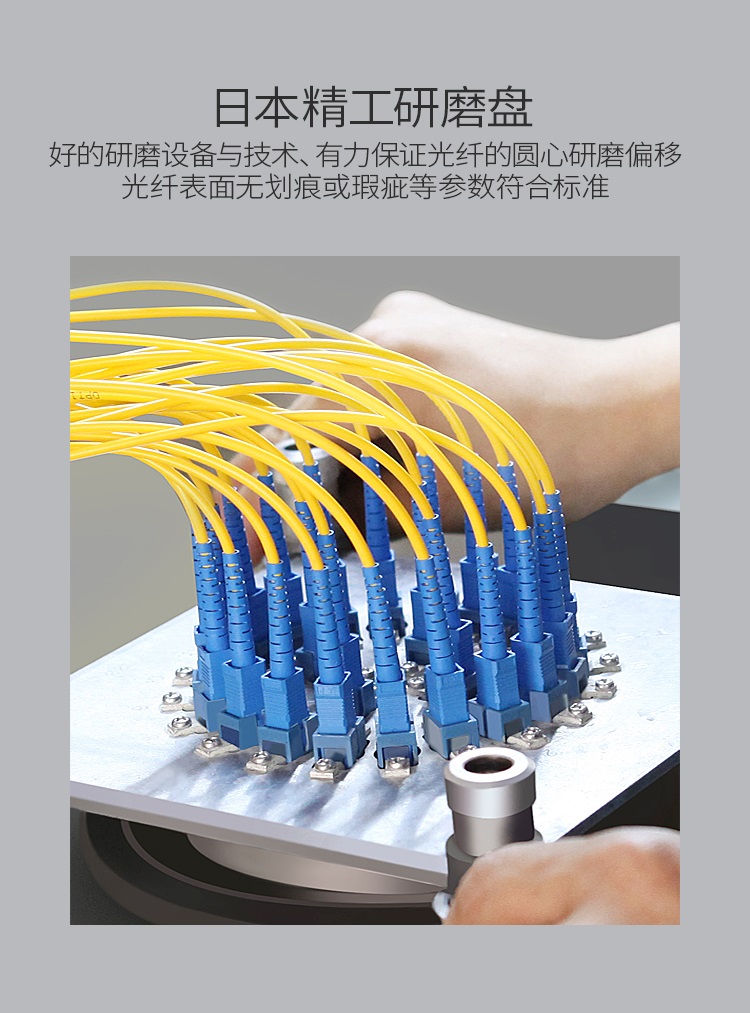 FTFO-2030 工程电信级万兆光纤跳线 FC-ST网线多模双芯OM4 网络收发器尾纤光纤连接线 3米