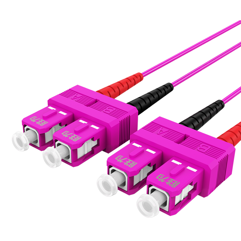 FCCO-2030 工程电信级万兆光纤跳线 SC-SC网线多模双芯OM4 网络收发器尾纤光纤连接线 3米