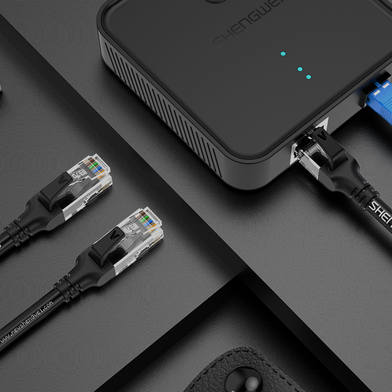 WLC1015G 超五类网线 百兆阻燃网络连接线 Cat5e超5类成品跳线 电脑宽带连接线 1.5米