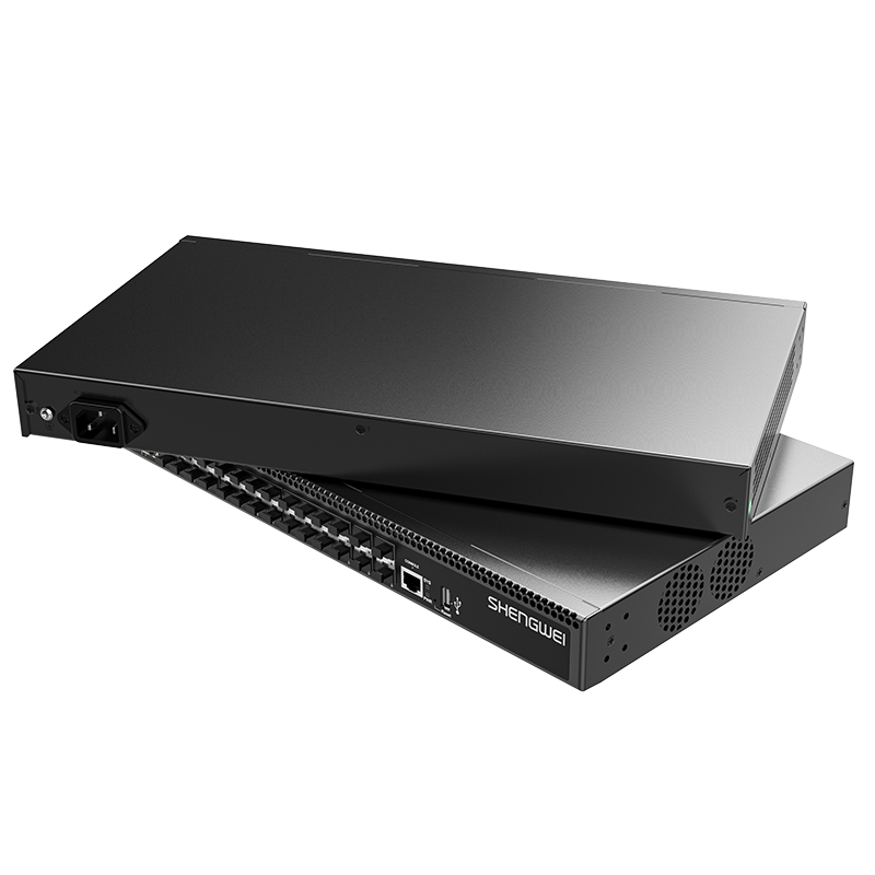 BGHJ128G 商业级光纤交换机4个万兆SFP+ 24个千兆SFP口 多口企业级商用网络交换机