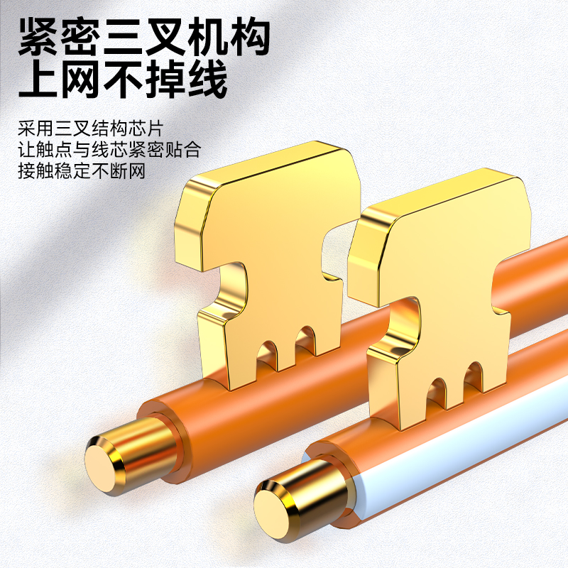 CRJ5100F 超五类网线水晶头 工程网络连接器 RJ45电脑网络连接头 100个/盒