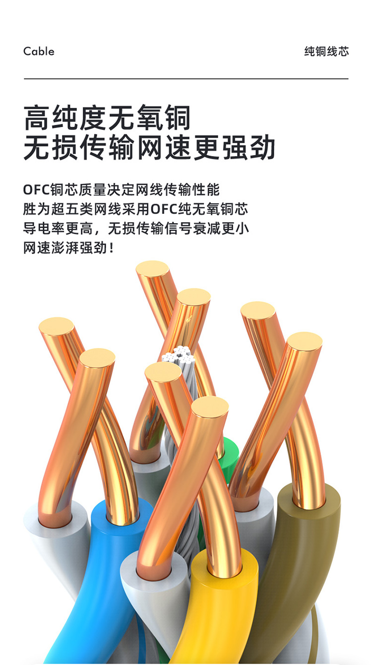 超五类千兆网线 原装CAT5e非屏蔽工程网线CLC-5305B