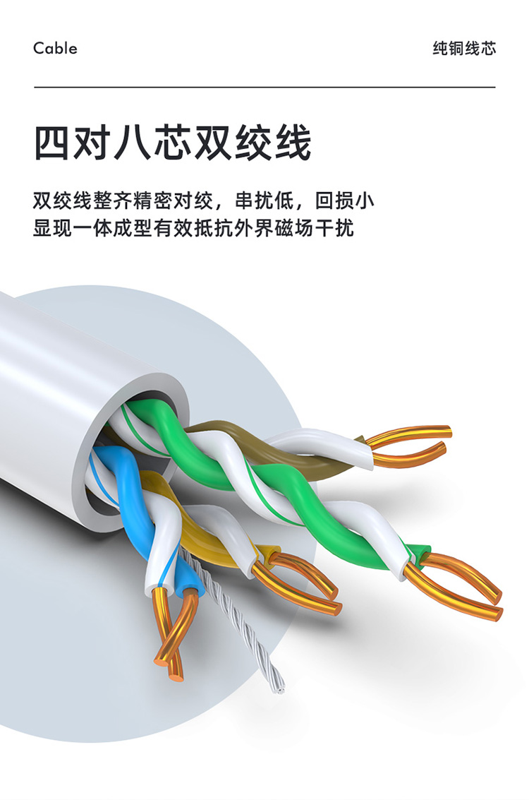 超五类千兆网线 原装CAT5e非屏蔽工程网线CLC-5305B