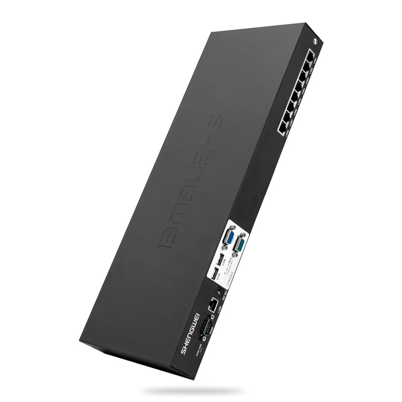KS-2081IP 数字IP远程KVM切换器8口 网线视频切屏器8进1出 机架式网络转换器共享器支持远程