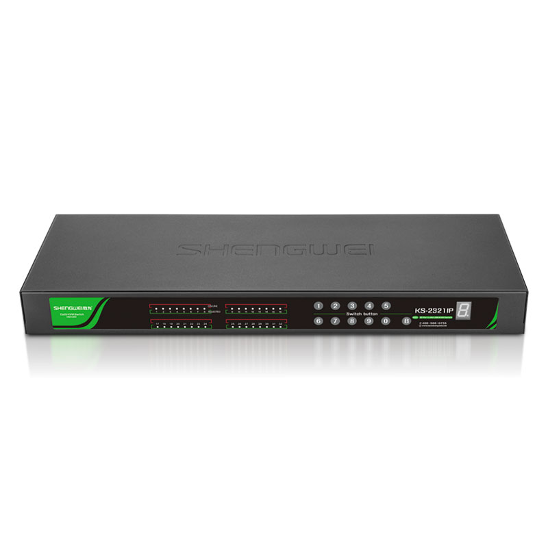 KS-2321IP 数字IP远程KVM切换器32口 视频切屏器32进1出 机架式网络转换器共享器支持远程