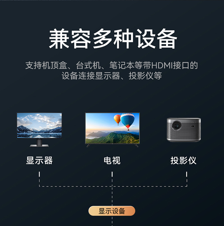 DHD2301G HDMI切换器2.0版3进1出 三进一出4K/60Hz高清视频切屏器 笔记本电脑智能盒子接电视投影仪