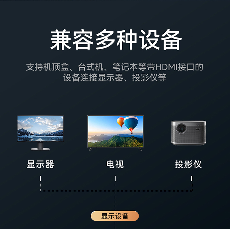 DHD2501G HDMI2.0切换器5进1出 五进一出4K/60Hz高清视频切屏器 笔记本电脑智能盒子接电视投影仪
