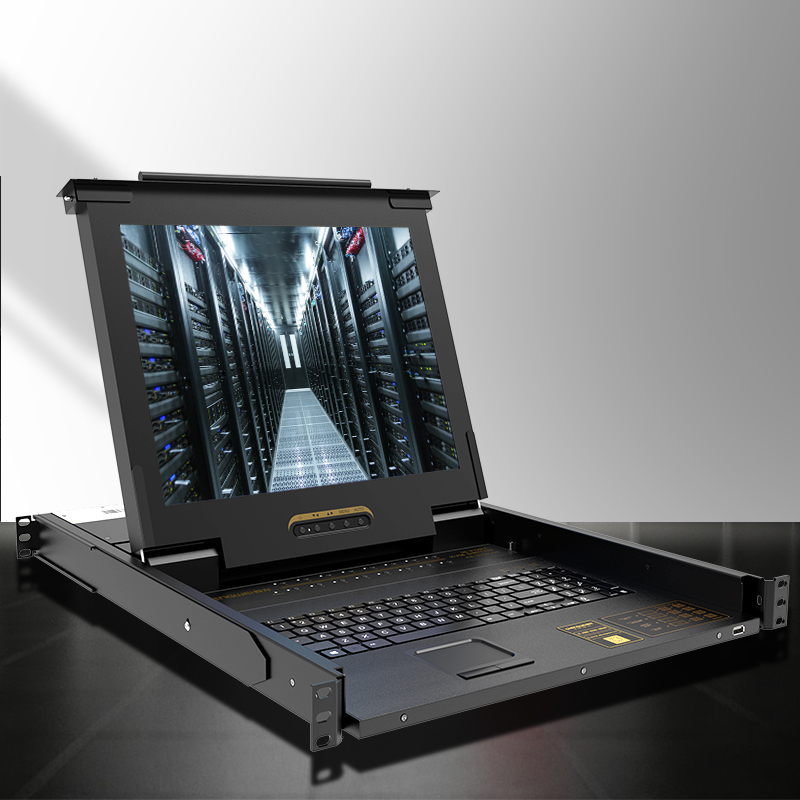 KS-2916LCD KVM切换器16口 带19英寸LCD显示器配VGA接口线 16进1出电脑转换器键鼠共享器
