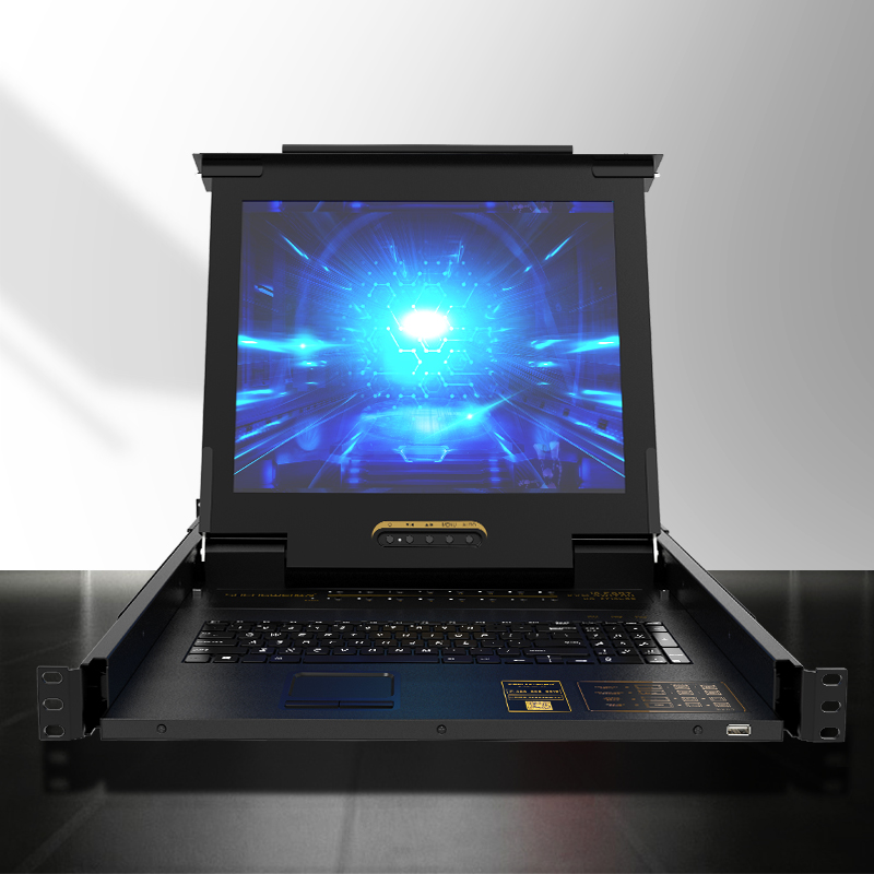 KS-2916C 数字KVM切换器16口 带19英寸LCD显示器配网口 16进1出电脑转换器键盘鼠标共享