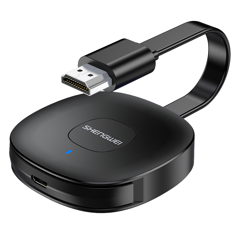 DHD0010G 手机无线投屏器 5G+2.4双频传输协议音视频同屏器 支持苹果华为手机电脑接电视显示器投影仪