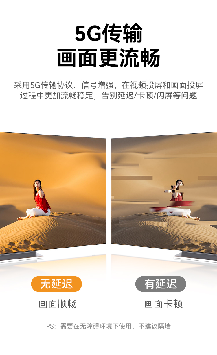 DHU003AB 企业级无线投屏器同屏器电脑手机平板电视HDMI高清传输器传投影仪显示器会议套装