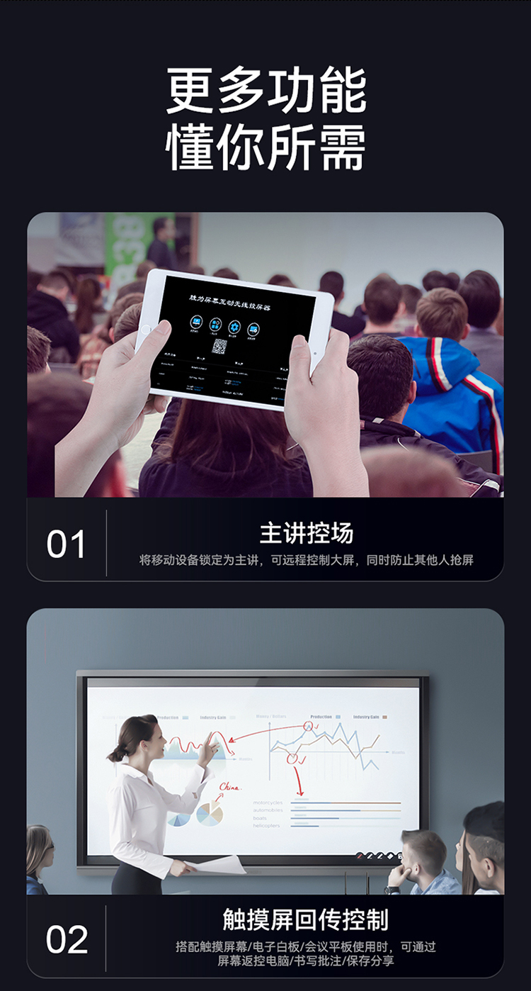 DHU002AB 无线投屏器 HDMI高清会议传输器 二分屏 适用电脑手机平板电视连接显示器投影仪套装