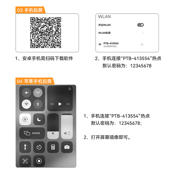 DHU0002A 无线投屏器 HDMI高清会议同屏器传输器 适用电脑手机平板电视连接显示器投影仪发射器