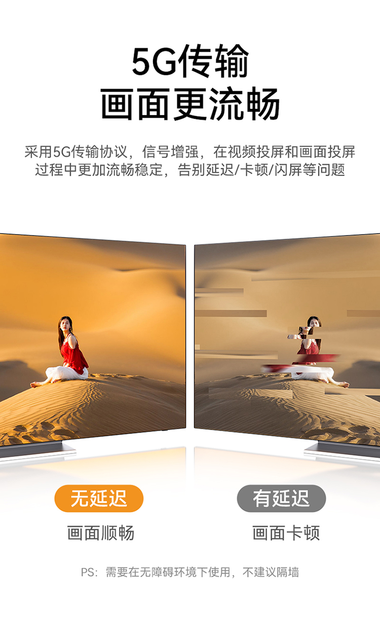 DHC003AB 企业级无线投屏器同屏器电脑手机平板电视Type-c高清传输器投影仪显示器会议套装