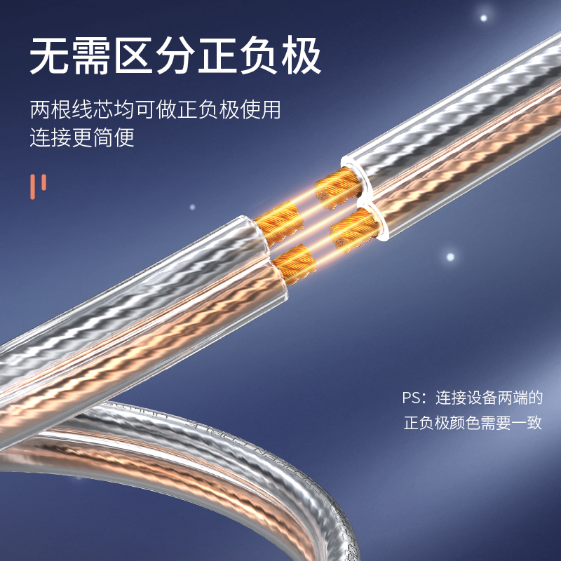 CYX1100A 发烧级音箱线 音频线 音响线 喇叭线功放车载线增强型屏蔽抗干扰纯铜100芯100米