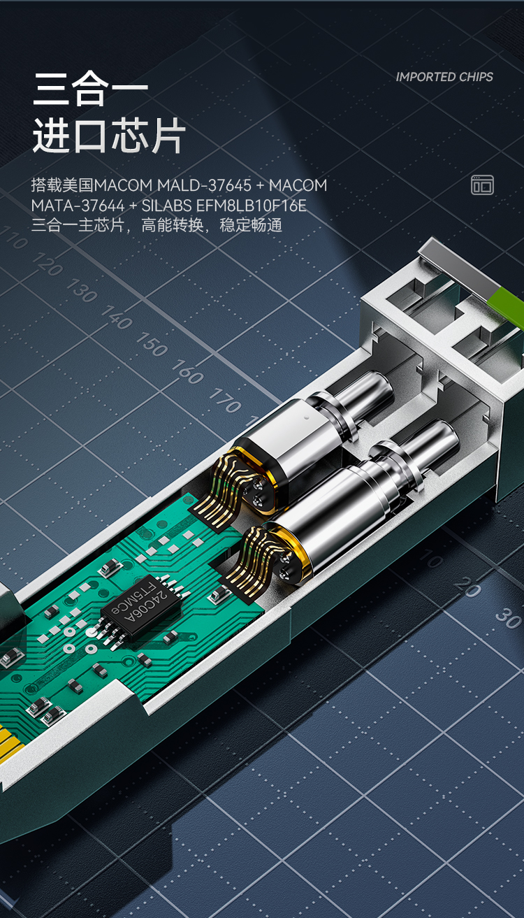 BGS1025G SFP28光模块万兆25G单模双纤光纤模块(1310nm,10km,LC)兼容华为/锐捷/中兴/普联交换机