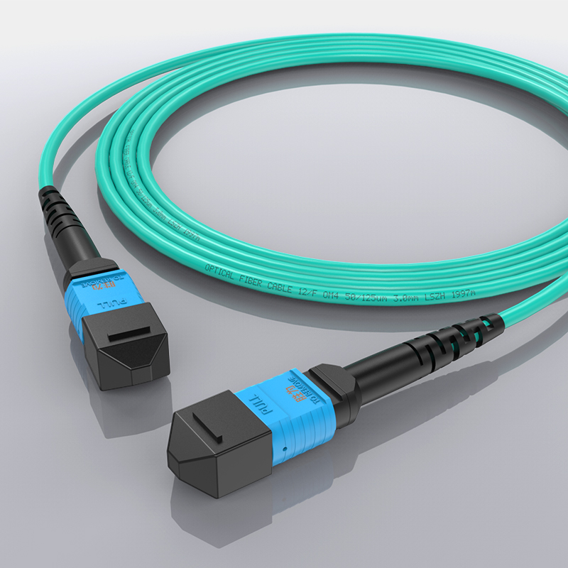 光纤跳线MPO母头12芯 3米 网线多模OM4万兆40G光模块集束光纤 FMPP-1203