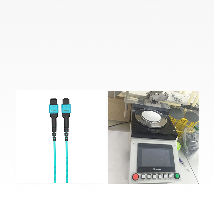 光纤跳线MPO母头12芯 3米 网线多模OM4万兆40G光模块集束光纤 FMPP-1203
