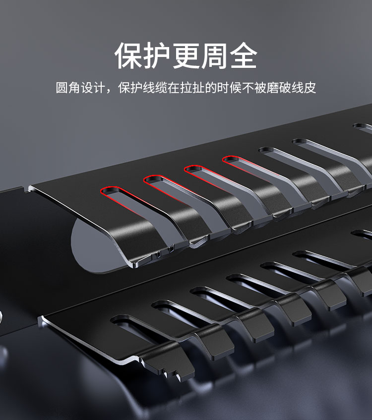 CMT-201 理线架48口 1U加厚冷轧钢板槽带上柜螺丝 适用于19英寸机柜集网线收纳器