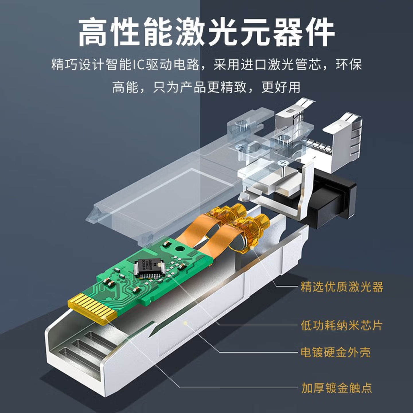 BGM0003G 胜为SFP光模块万兆10G单模双纤光纤模块