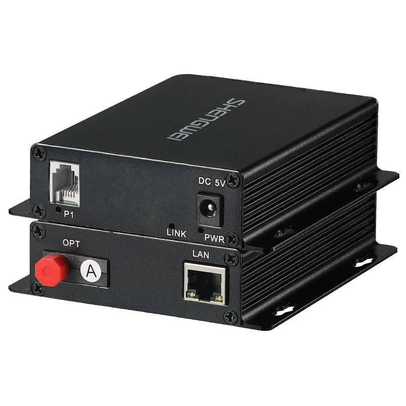 BGDJ0101 数字电话光端机PCM语音光端机电话光纤收发器光电转换器1路电话+1路网络FC接口一对