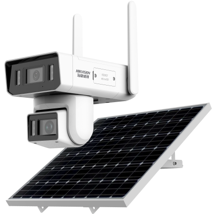 400万双摄白光全彩太阳能低温款4G终流枪球（-40度 通用款）